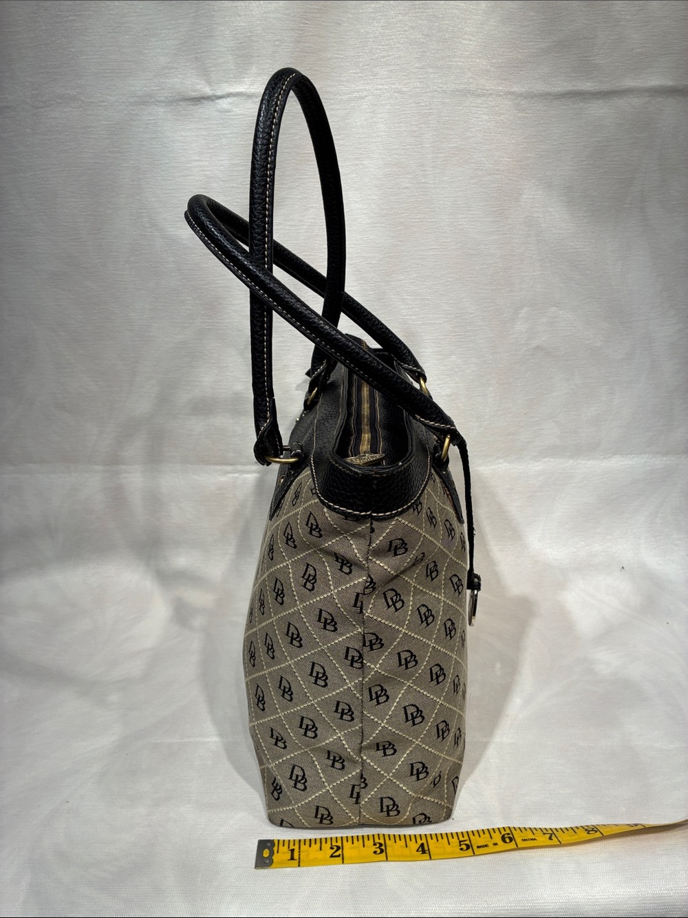 Dooney  and Burke Fabric and Leather Purse - Picture 4 of 13